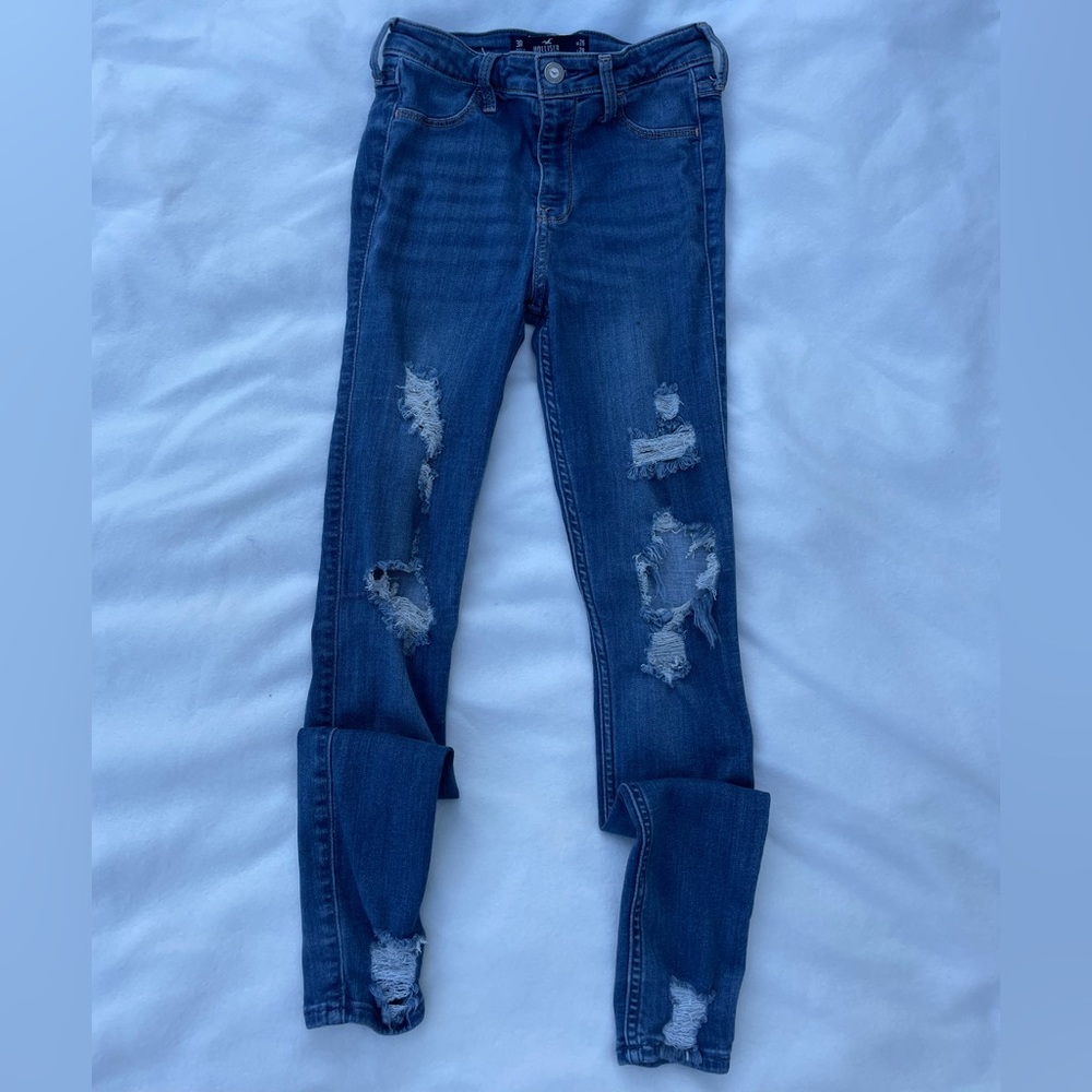 hollister high rise skinny jeans
